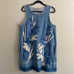 Denim dress from Anthropologie